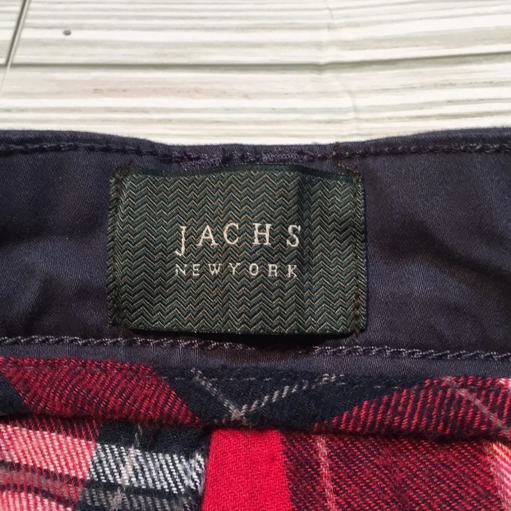 Jachs Bowie fit mid rise slim straight leg flannel lined trouser